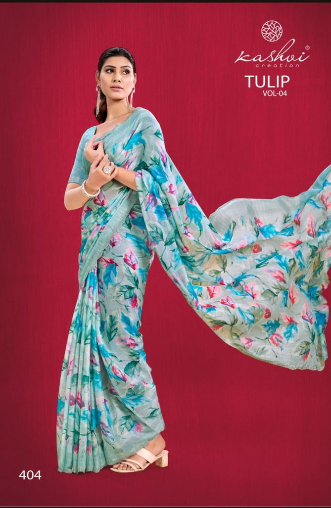 Tulip Vol 4 By Kashvi Rimzim Printed Daily Wear Wholesale Saree Wholesale Market